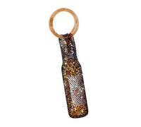 Wiffe Porte-vin en Tricot de avec poignées, Fantasy Color | Embellissements décoratifs avec poignées confortables, convient bouteilles standard de 750 ml, idéal pour les