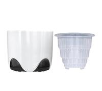 Wiffe Pots d ' orchidées en résine aérée, avec Technologie de Gestion des Racines et Construction résistante Soleil, Pots de de décoration de Maisons Modernes