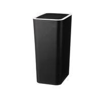 Wiffe Poubelle pratique à couvercle poussoir pour une, Black M | for Various Indoor Settings Home Garbage Solution