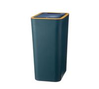 Wiffe Poubelle pratique à couvercle poussoir pour une, Blue L | for Various Indoor Settings Home Garbage Solution