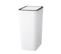 Wiffe Poubelle pratique à couvercle poussoir pour une, White M | for Various Indoor Settings Home Garbage Solution