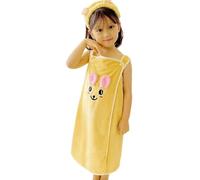 Wiffe Robe Serviette de Bain Comprenant Un Couvre-tête, Tissu à séchage Rapide pour Les Jeux d ' Eau, Peignoir de Bain Absorbant pour