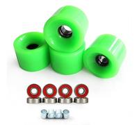 Wiffe Roues de Remplacement pour Scooters, 4 Lots, Hautes élasticités, Lisses, pour Longboards, Patinage de Rue