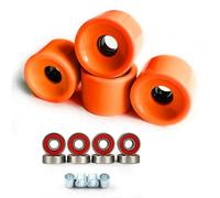 Wiffe Roues de Remplacement pour Scooters, 4 Lots, Hautes élasticités, Lisses, pour Longboards, Patinage de Rue