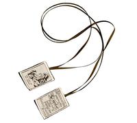 Wiffe Scapulaire catholique marron scapulaire de notre-dame du mont vêtement de dévotion collier catholique pour femmes chapelet inséparable