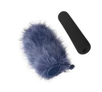 Wiffe Smooth Bunnies Housse de microphone pour enregistrement sur le terrain d'interviews et de performances en direct, réduction efficace du bruit du vent Couverture de microphone en fourrure