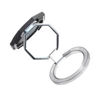 Wiffe Support de téléphone solide et élégant pour smartphone, blanc argenté | Le support de téléphone en métal améliore la prise en main pour visionner des vidéos pour téléphones portables avec des