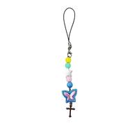 Wiffe Sweet Cool Y2K Star Beaded Pendentif Chaîne de | Lanière de téléphone à breloque papillon coloré, pour porte-clés de, bijoux légers, cadeaux pour amis