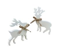 Wiffe Tableau Blanc de 2 modèles de Cerfs de noël, décoration de Bureau, ' pour Les fêtes, Ornement de Bureau de Vacances