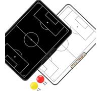 Wiffe Tableau de Planification de Coaching Portable de 16 | Texture en plastique avec des marquages clairs pour des ajustements efficaces de l ' entraînement, adapté à