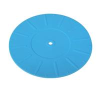 Wiffe Tapis de feutrine en silicone pour tourne-disques vinyles Bleu | Tapis antistatique pour tourne-disque 17 cm avec amélioration des basses et réduction