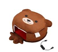 Wiffe Tapis de Souris de Bureau Chauffant prêt à l ' Emploi, doté d ' Une Peluche et d ' Un Coussin de Poignet Ergonomique et Confortable, Repose-Poignet Chauffant