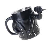 Wiffe Tasse en résine à poignée ergonomique créative, conceptions de vestes de, tasse à boire avec poignée pour la maison ou le travail, tasse Design