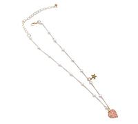 Wiffe Tendance Lumière Sens Clavicule Chaîne Tempérament Vent Froid Perles Blanches Étoile Amour Collier Étoile Colliers pour Femmes