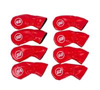 Wiffe Tête de de Golf en Fer et Cales en Cuir PU, 8 | Head Covers Replacement Headcover Protective PU Leather for Driver