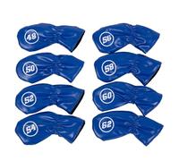 Wiffe Tête de de Golf en Fer et Cales en Cuir PU, 8 | Head Covers Replacement Headcover Protective PU Leather for Driver