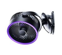 Wiffe Ventilateur à clip flexible avec veilleuse, 100 réglables, gris