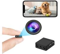 WiFi 1080P HD Mini Caméra, intérieure compacte caméra de sécurité avec détection de Mouvement et Vision Nocturne, Petite caméra de Surveillance avec Transmission en Direct sur Mobile