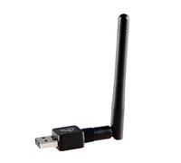 WIFI 4 USB DONGLE 11n - Carte réseau WIFI, standard WLAN IEEE 802.11n , jusqu'à 300 Mbps, antenne 2dBi à visser