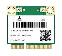 WiFi 6 AX3000 Bluetooth 5.2 Mini Carte sans Fil PCI-E AX200 Adaptateur réseau pour Ordinateur Portable Win 10 11