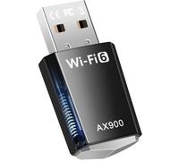 WiFi 6 USB WiFi Stick for PC, AX900 Dual Band (5.8 GHz/2.4 GHz), WiFi Key for MU-MIMO, WPA3, Driverless Internet Key Adapter for WIN10/11 PC/Desktop/Laptop Mouse