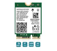 WiFi 6 Wireless Card Intel AX201 NGW M.2: CNVio2, Bluetooth 5.2, 2400Mbps Network Adapter for Laptop Support Windows 10/11 (64bit) Only Available with Gen 10+ CPU