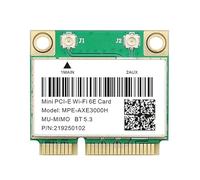 WiFi 6E AX210HMW Bluetooth 5.3 Mini PCI-E Carte WiFi pour AX210 5374Mbps 802.11ax 2.4G/5G/6G WiFi 6 AX200 Adaptateur sans Fil