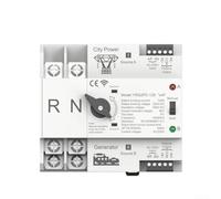 WiFi activé pour ATS Dual Power Automatic Transfer Switch Timer Relais 125A Tension nominale 110V/220V/400VAC Prend en charge les systèmes d'alimentation résidentiels (2P 125A 220V)