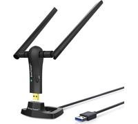 WiFi adapter USB 3.0 double bande jusqu'à 867 Mbps 5 GHz et 300 Mbps 2,4 GHz pour ordinateur de bureau et portable avec Windows 10/8.1/8/7/XP