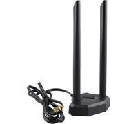 WiFi Antenna 2.4GHz/5.8GHz Omnidirectional Powerful Magnetic Base with Extension Cable RG174 RP-SMA Male 2M WiFi Antenna PC Desktop Router Signal Repeater for WiFi Cards PCI Card