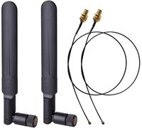 WiFi Antenna Kit Dual Band 2x8dBi 2.4/5/5.8GHz RP-SMA + 2 Pigtail Cables U.FL/IPEX to RP-SMA Female 21 cm for Mini PCIe Card,Routers,Repeaters,PC,Drones FPV UAV,PS4-Sign Improvement
