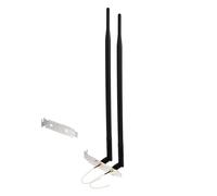 Wifi Antenne Rp-Sma Male Dual Band 2.4Ghz 5.8Ghz + Cable 20Cm Rpsma Female Extension + Rear Slot Cover Support Pour Ordinateur