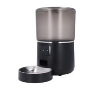 WiFi Automatic Cat Feeder Matériau Premium Material Conception Transparente Chronométrée APPLOS d'alimentation CONTRÔLE Dispositif Aliments Pet Pet pour la Maison [Power d'urgence] (Prise UE)