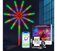 Wifi Bluetooth Smart Fireworks Led Light, Colorful Fireworks Light Strip Set, Smart Firework Led Lights, Sparkler Lights With Mic Sync, Remote & App Control (1Set)