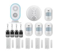 WiFi Contrôleur à Distance Sécurité à la Maison sans Fil Pir Alerte Capteur Infrarouge Système d'alarme Anti-vol de Mouvement Détecteur de Mouvement Alarme 8 5db Sirène(WiFi Alarm 8)