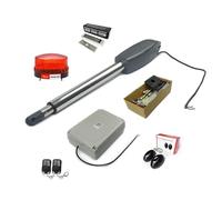WIFI Controls PKM-C02 Kit d'ouvre-porte automatique solaire robuste for allée for portails battants jusqu'à 15 pieds,Modes d'alimentation flexibles(Kit d)