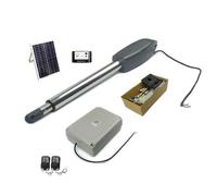 WIFI Controls PKM-C02 Kit d'ouvre-porte automatique solaire robuste for allée for portails battants jusqu'à 15 pieds,Modes d'alimentation flexibles(Kit f)