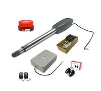 WIFI Controls PKM-C02 Kit d'ouvre-porte automatique solaire robuste for allée for portails battants jusqu'à 15 pieds,Modes d'alimentation flexibles(Kit b)