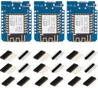 WiFi Development Board with ESP8266 ESP-12F Internet WLAN Module with Micro USB 2.4GHz Compatible with Arduino IDE 3 Pieces