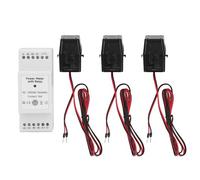 WiFi Energy Monitor 3 Phase 4 Wire Smart Control Contrôle d'utilisation d'électricité avec relais et pince 3x120A CT 90-AC