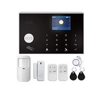 WiFi GSM Home Wireless Security Alarm System Kits Burglar-Alarm Anti-Pet Motion Detector Tuya Alexa Appliquer Caméra WiFi 11 Langues(A)
