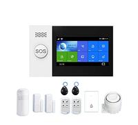 WiFi GSM PG107 Système d'alarme de cambrioleur réglé for la Maison sans Fil Piratage Kit d'alarme de sécurité de la Porte de la Porte du capteur de Mouvement Smart Life Tuya(A)