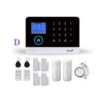 WiFi GSM Système d'alarme de sécurité Autonome Smart Home Home Wireless Home avec Sirène Strobe extérieur/intérieur Smart Life Smart Life TUYA Télécommande(D)