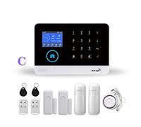 WiFi GSM Système d'alarme de sécurité Autonome Smart Home Home Wireless Home avec Sirène Strobe extérieur/intérieur Smart Life Smart Life TUYA Télécommande(G)