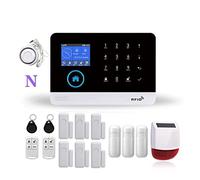 WiFi GSM Système d'alarme de sécurité Autonome Smart Home Home Wireless Home avec Sirène Strobe extérieur/intérieur Smart Life Smart Life TUYA Télécommande(N)