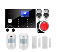 WiFi GSM Système d'alarme Home Falking Security Alarm Detecteur câblé sans Fil RFID Touche la température du Clavier Humidité(W7B2)