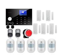 WiFi GSM Système d'alarme Home Falking Security Alarm Detecteur câblé sans Fil RFID Touche la température du Clavier Humidité(W7B8)