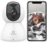 WiFi Indoor Surveillance Camera,1080P IP Camera,360° Pan/Tilt Compatible with Alexa Google Home,Night Vision,Motion Tracking,Two-Way Audio for Baby and Animal,2.4GHz.