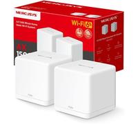 WiFi Mesh WiFi 6 Bi-Bande AX1500Mbps - MERCUSYS Halo H60X(2-pack) - Couverture Jusqu'à 350 m² - 3 Ports Gigabit - Contrôle Parental