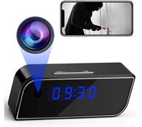 WiFi Mini DV Caméra Espion - 4K HD 1080P Réveil Enregistreur Vidéo sans Fil Vision Nocturne Capteur de Détection de Mouvement Sécurité à Domicile DVR Moniteur pour Animaux de Compagnie Nounou